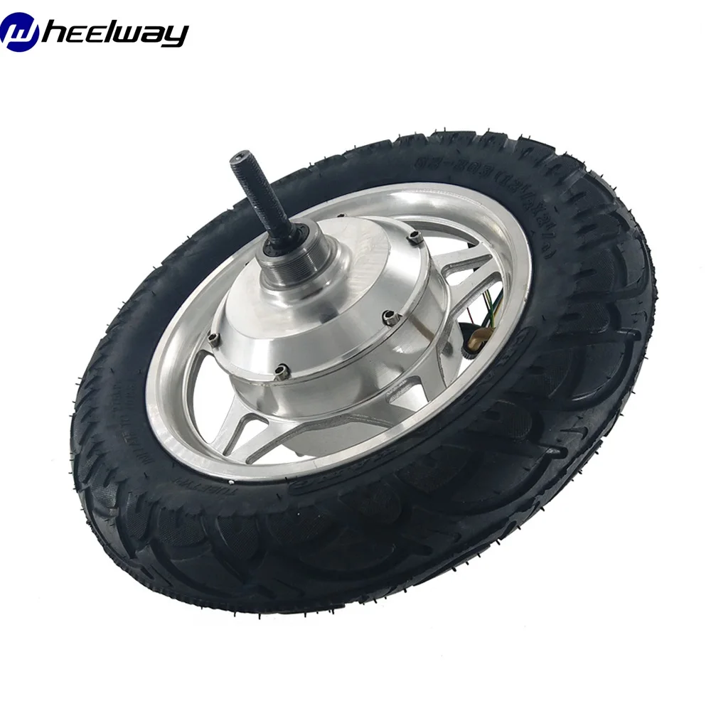 Motor do Cubo Wheelway Polegada High Torque Motor Engrenado 12 24v 36v 48v 250w 350w Duplo Eixo Elétrico Monociclo 12′ Luz