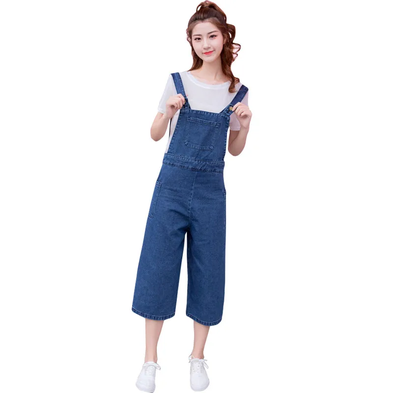 Denim Rompers Womens Jumpsuit Jeans Overalls Elegant Suspender Denim