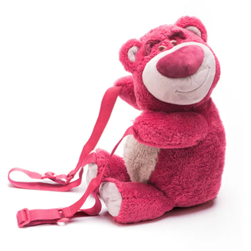 Cute Cartoon Toy Story Lotso Huggin Bear Plush Backpack Small Bags for
