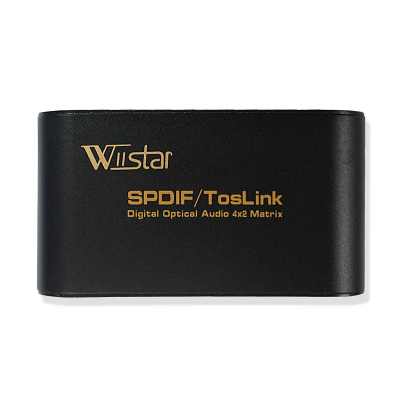 5 шт. SPDIF/TOSLINK оптический цифровой аудио True Matrix 4x2 коммутатор/Splitter 4 в 2 из 4 до 2 Бесплатная доставка