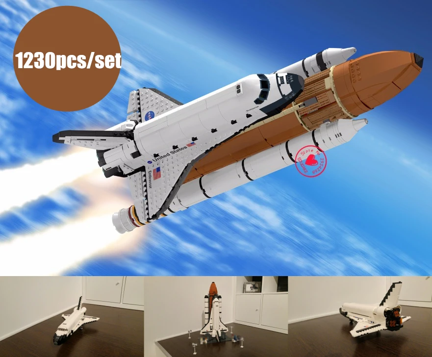 

NEW Space Shuttle expedition creator fit legoings technic city figures Model Building Block Bricks idea 10231 gift kid diy Toy