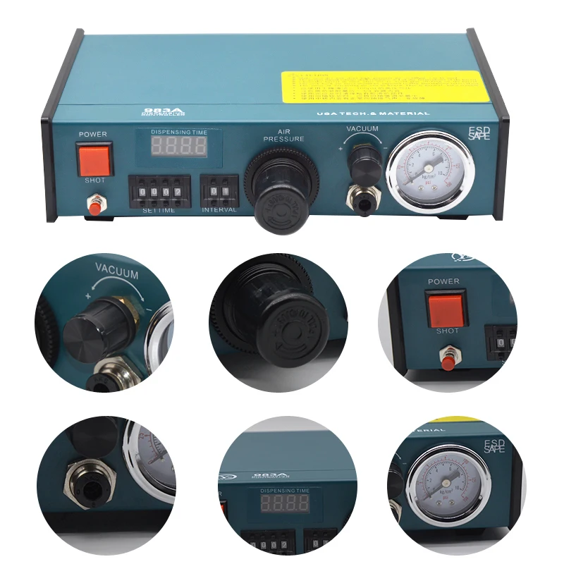 

983A Professional Precise Digital Auto Glue Dispenser Solder Paste Liquid Controller Glue Dropper Fluid Dispenser Tools machine