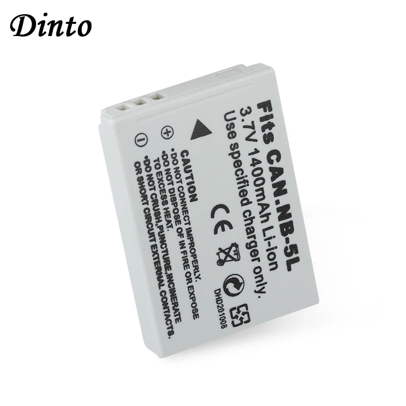 

Dinto 1pc NB-5L NB5L NB 5L Replacement Digital Camera Battery for Canon IXUS 800 IS 850 900 TI 950 960/970 980 860 SX210 SX230