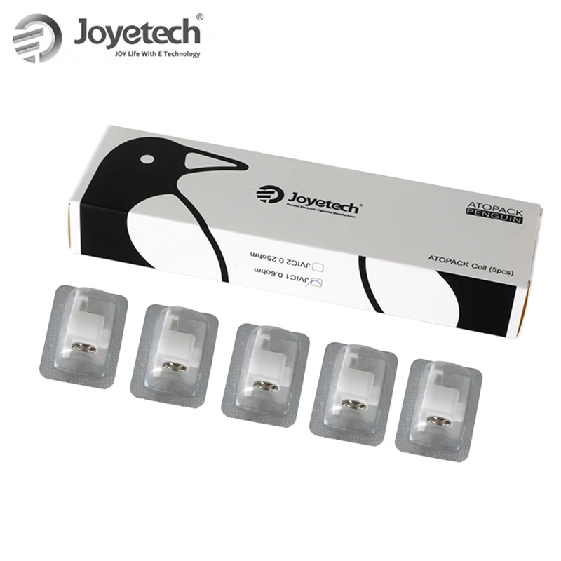 Newest Original Joyetch Atopack MTL JVIC Coil Heads 0.6ohm / DL JVIC Coil 0.25ohm for Joyetech Atopack PENGUIN e cigs vape kit