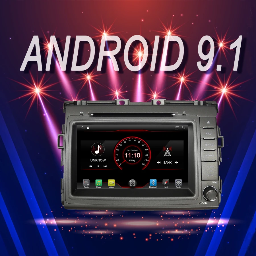 

car multimedia Player Android 9.1 Car GPS Bluetooth stereo fit for TOYOTA ESTIMA recorder DVD autoradio Head Unit