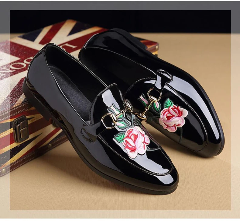 Men's Casual Shoes Loafers Men Leather Shoes Slip On Loafers Mens Moccasins Black Pu Leather Mens Shoe Casual Plus Size 46 47 48 (2)