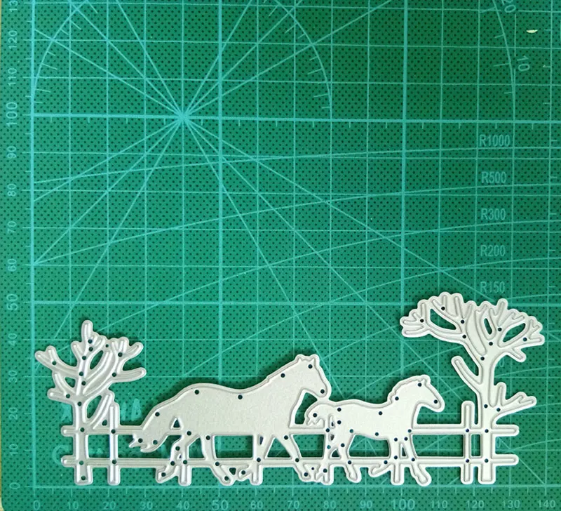 Estel-Etched-Knife-Die-Cut-Horses-Fence-Trees-Metal-Cutting-Dies-Crafts-Stencils-for-Scrapbooking-Embossing-(2)