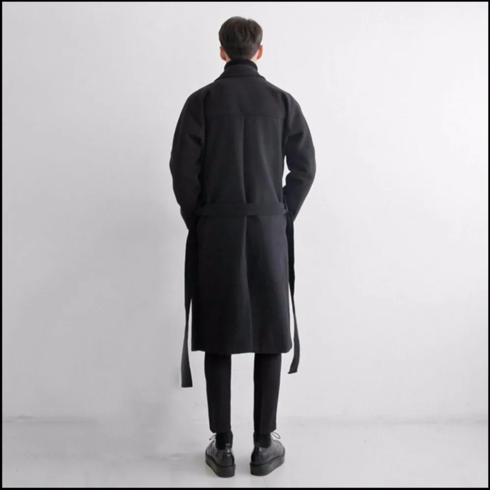 Мужской шерстяной Тренч теплая ветровка средней длины|mens wool winter coats|men coatwinter coat men |