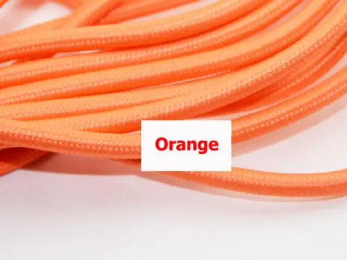 2*0,75 мм 2/5/10 M электропровод в стиле ретро трикотажное полотно Медь ретро Электрический кабель кулон тонкая проволока круглый винтажный шнур для лампы - Цвет: orange color