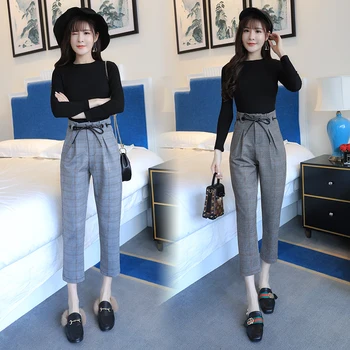 

G466492 Fashion Striped Summer Style Casual Pants Two Sets