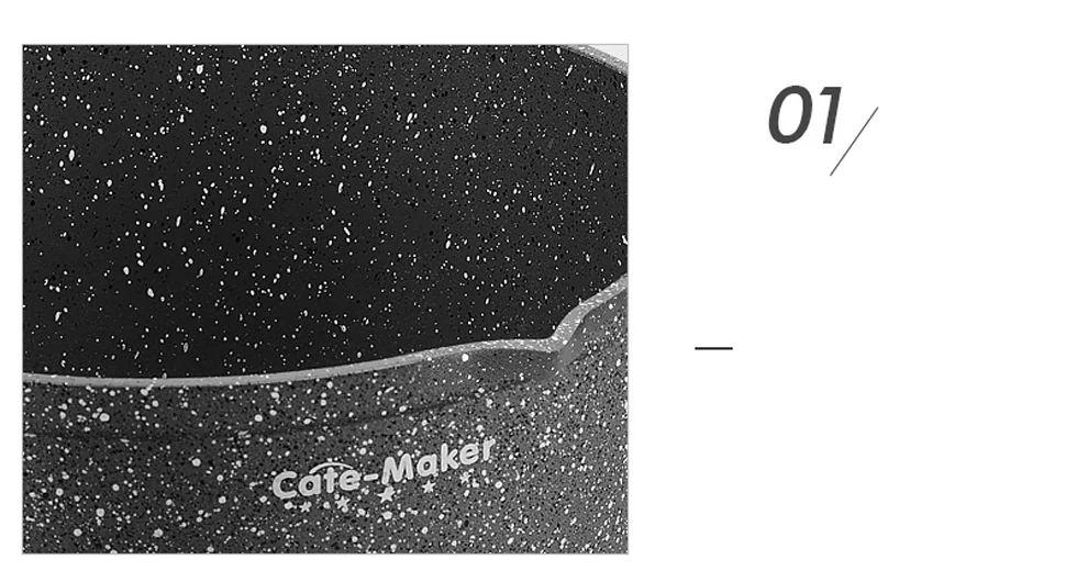 Кате производитель мраморный камень антипригарный соус молочная кастрюля с крышкой кастрюли