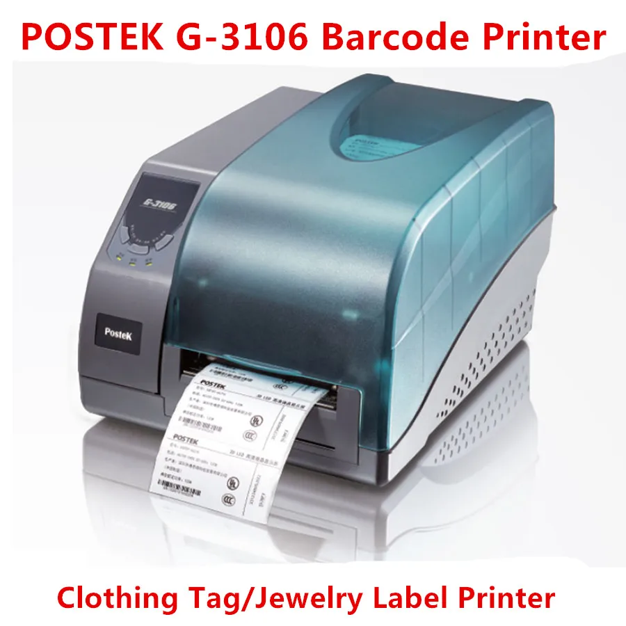 

Postek G-3106 Barcode Printer Thermal/Thermal Transfer Label Printer Jewelry label/Commodity Label/Logistics Label Printer