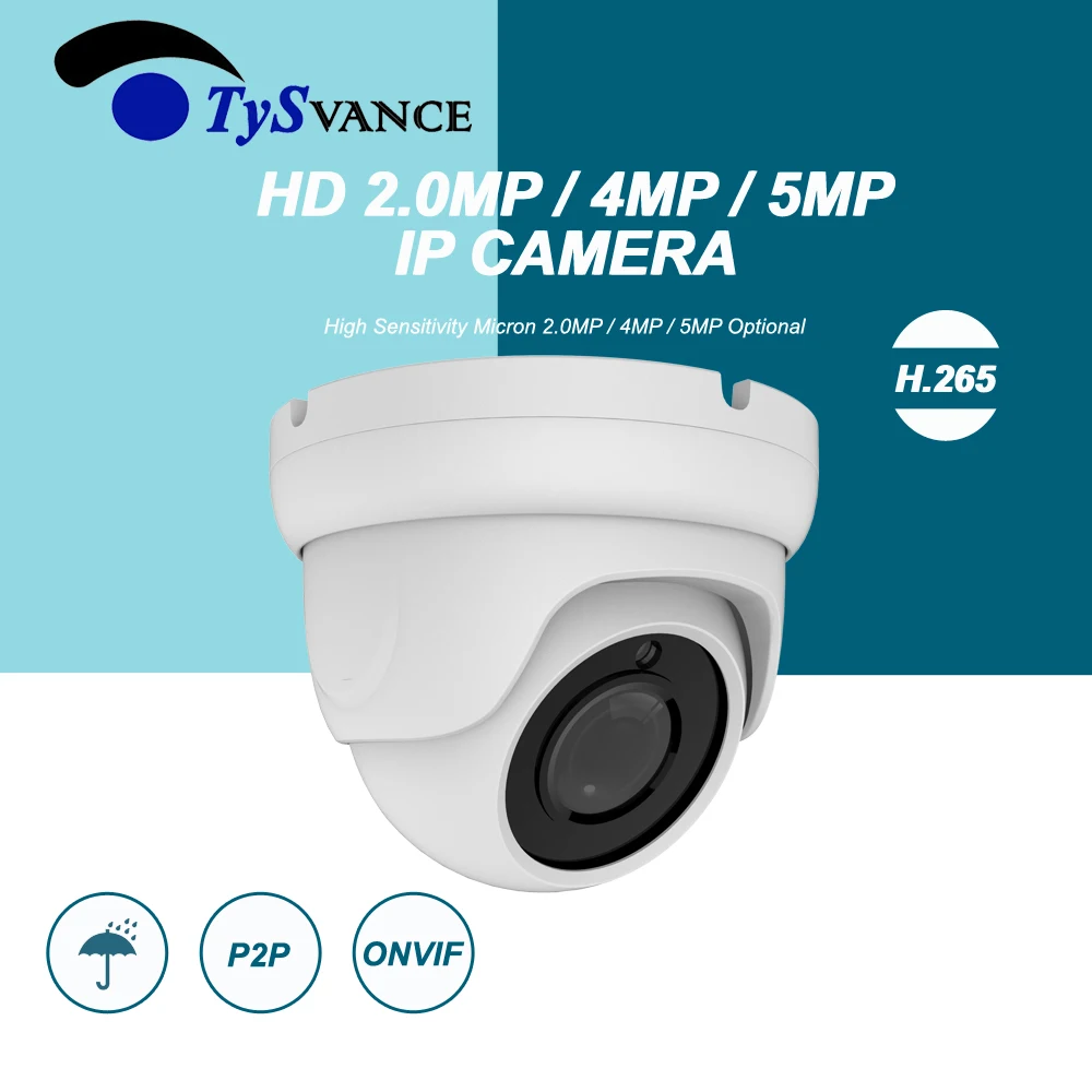 2MP 4MP 5MP безопасности POE IP камера металлическая сетевая видеонаблюдения 1080 P