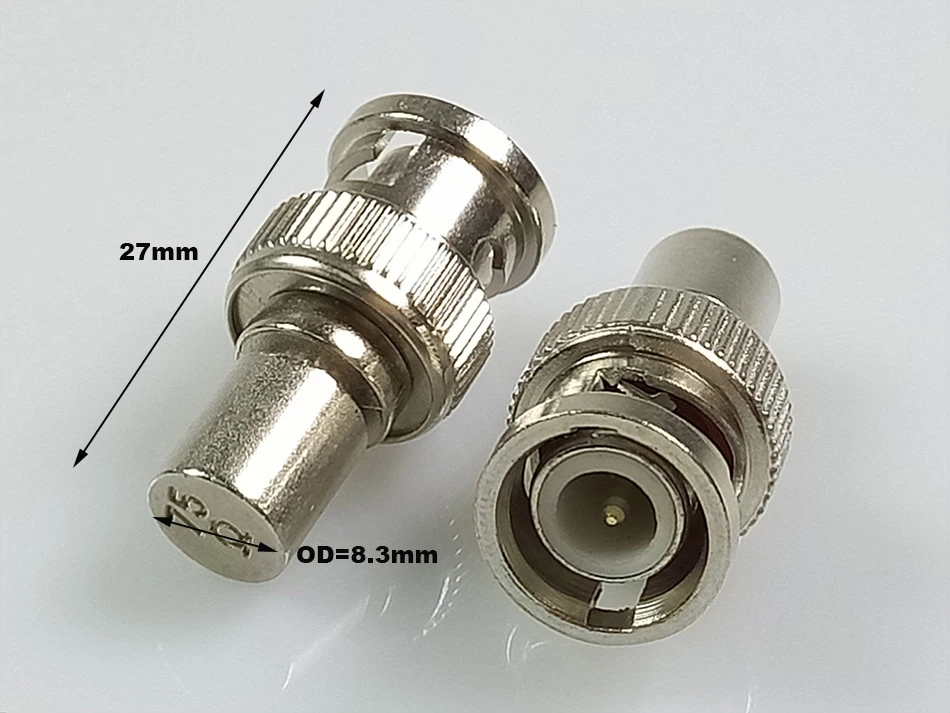 1 шт. BNC Мужской Терминатор разъемы 50ohm 75ohm BNC Мужской Терминатор