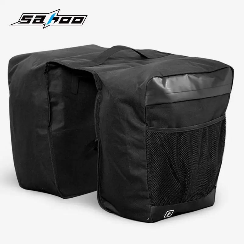 SAHOO 28L велосипедная сумка для путешествий, переноска для багажа, нейлоновая велосипедная двойная боковая задняя стойка, заднее сиденье, сумка для багажника, велосипедная сумка
