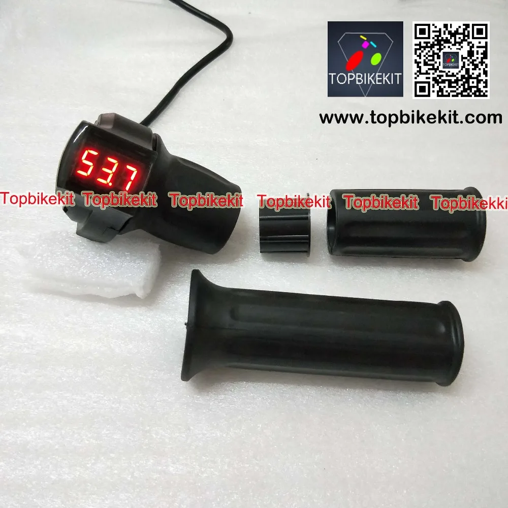 24V36V48V60V72 Half Twist Grips Throttle Handlebars LED Display for Ebike (4)
