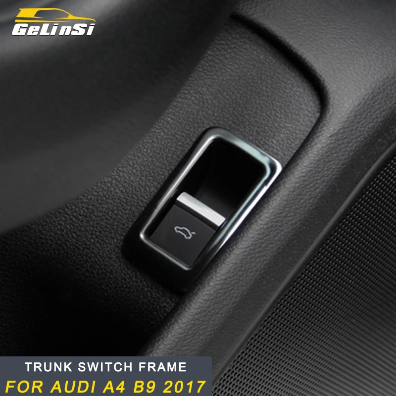 

Gelinsi For A4 A5 S4 S5 B9 2017 2018 Auto Car Styling Driver Seat Trunk Switch Frame Trim Cover Sticker Interior Accessories