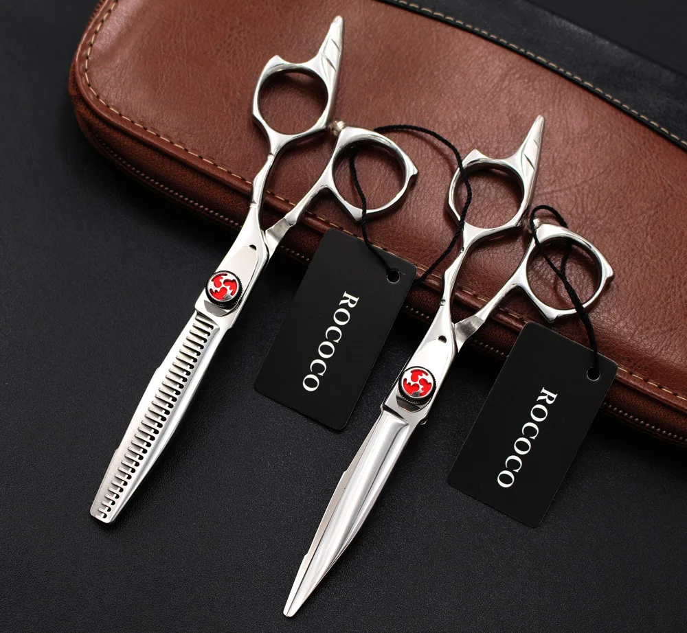 

5.5" Jan 440C material cutting & thinning scissors Japanese 440C high quality professional shears for salon use