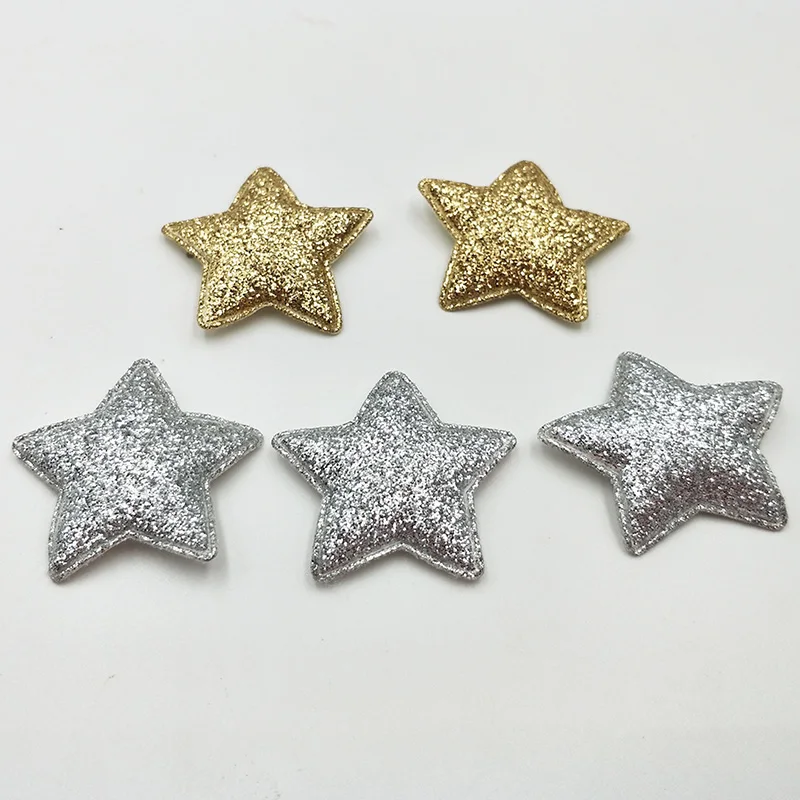 20 шт 3,3 см Kawaii мягкие блестящие нашивки со звездами блестящие аппликации для одежды Швейные принадлежности "сделай сам" Ремесло Украшение