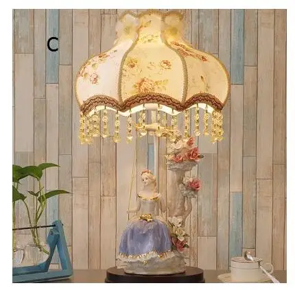 Принцесса номер настольная лампа спальня керамические свадебные гостиная украшения детской комнаты исследование настольная лампа art hotel ZA419707