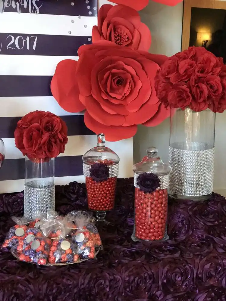 

9pcs Red Giant Foam Flowers For Party Wedding Decor For Photo Booth Backdrop For Wedding Background