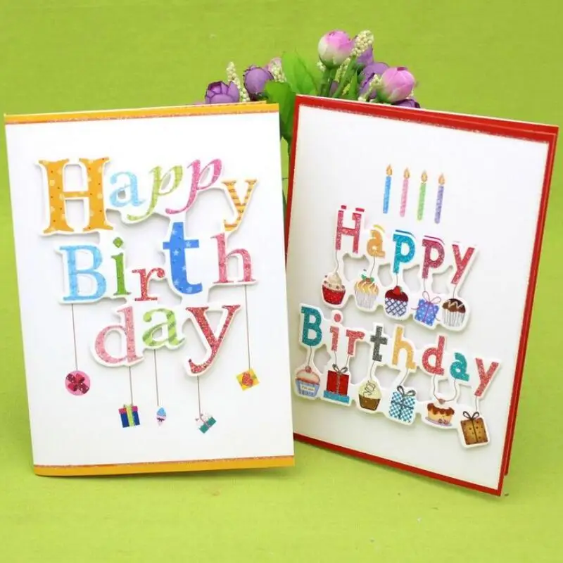 10 Pcs/lot 3D Folding Music Cards Handmade Birthday ...