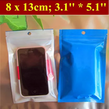 

300pcs/lot 8x13cm (3.1'' * 5.1'') Thickness 170mic Laminated Food Bag,Claer Pearl Plastic Bag,Pearl Film Plastic Bag,Gift Bag