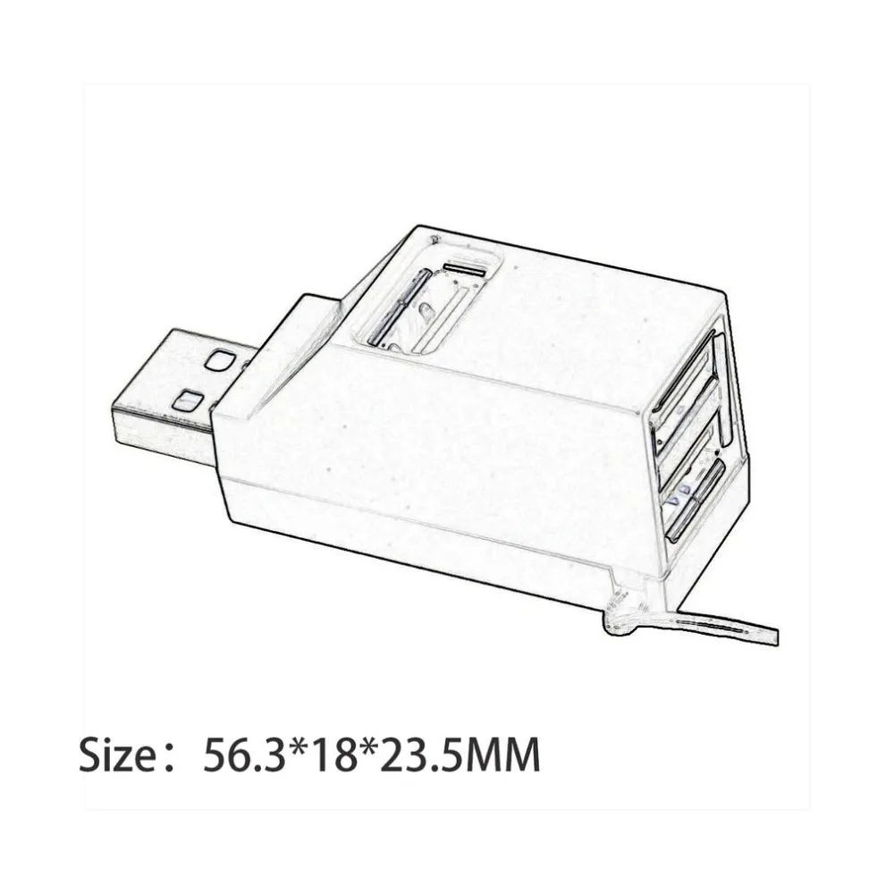 Мини-usb 2,0/3,0 высокоскоростной многопортовый usb-хаб разветвитель концентратор адаптер для ПК компьютер для портативных жестких дисков