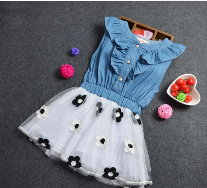 2018 одежда для маленьких девочек Новинка Vestido Infantil милые детские Платья с