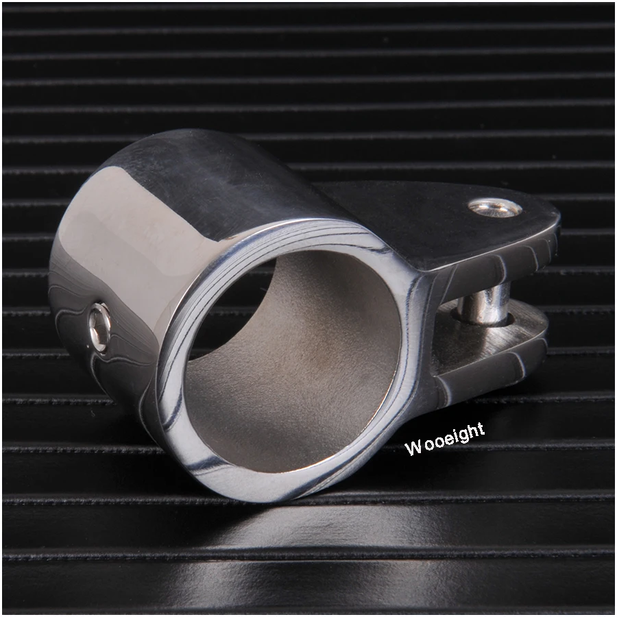 Wooeight Stainless Steel 316 Deck Hinge Boat Bimini Top Fitting HardwareJaw Slide Slippery Sleeve 22-25mm For Maine Accessories (14)