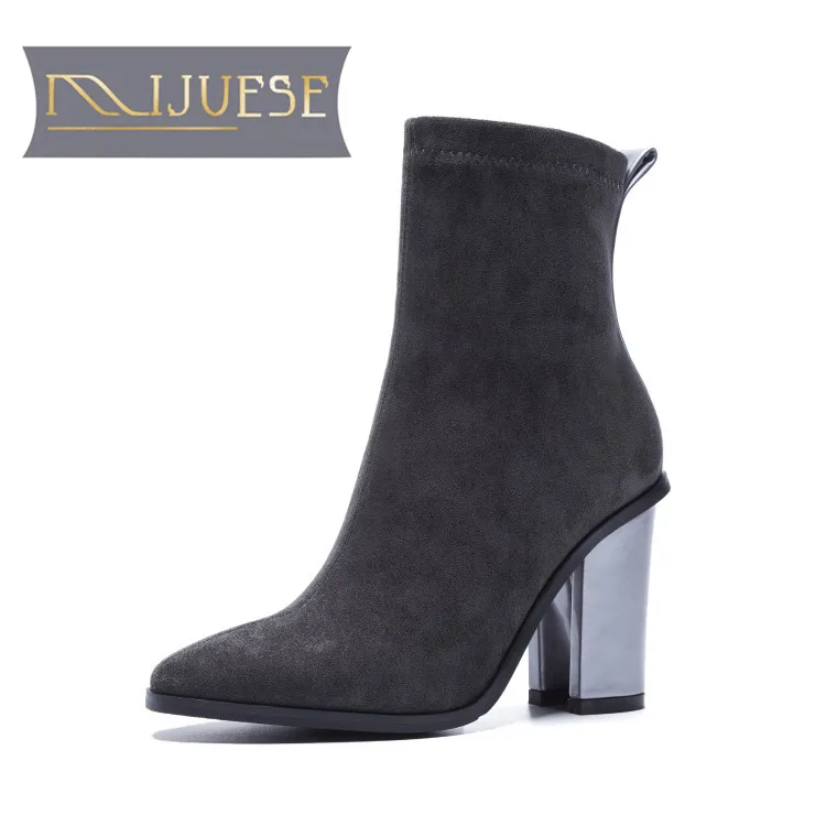 apricot gray 40 Martin Mljuese Femmes Courte Glissière Fermetures Casual Hiver Black mollet Troupeau Mélangées Peluche Mi Couleurs 2019 Bottes Taille À RHxRqgT