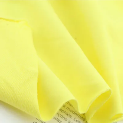 40 s чесаная хлопковая ткань маленькая Terry трикотажное полотно для летняя спортивная одежда материал одежды - Цвет: Цвет: желтый