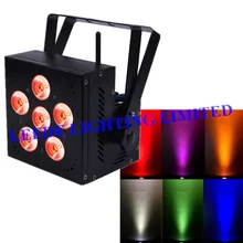 4 шт./партия, беспроводной светодиодный фонарь Par 6*15 Вт, сценический прожектор RGBAW