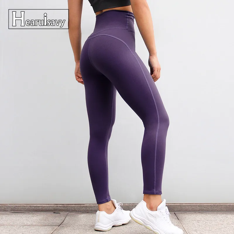 ERIUAES High Waist Yoga Pants Fitness Yoga Leggings Tummy Control Workout Running 4 Way Stretch Yoga Pant