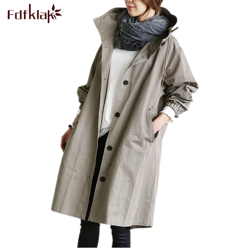 Fdfklak New Loose jacket for pregnant women autumn winter pregnancy