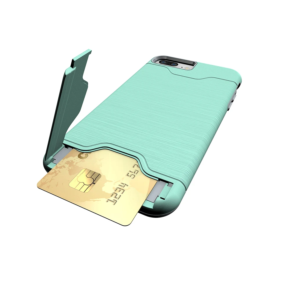 Hard card Case For iphone 7Plus 8 X  Brushed Armor Silicone Rubber Hard Phone Case For Samsung Galaxy S8plus S9 Cover Back Capa (10)