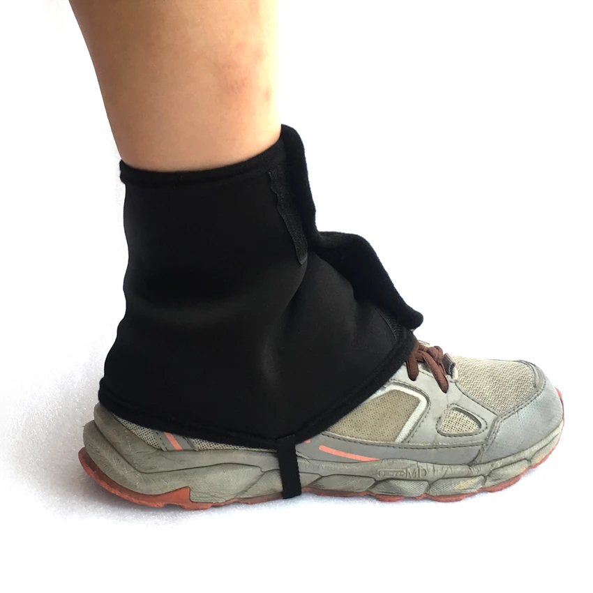 AONIJIE Low Trail Gaiters Reflective Ankle Gators Protective Shoe Covers With UV Protection & Breathable & Sand Prevention For Triathlon Marathon Hiking (Black Blue