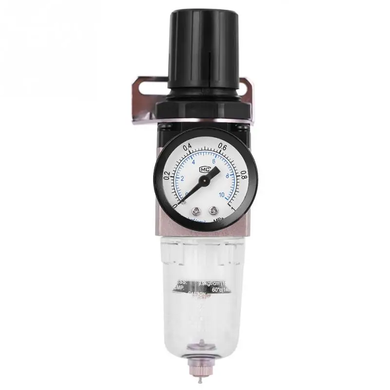 

AW2000-02 G1/4 Air Source Treatment Unit Filter Pneumatic Regulator Oil Water Seperator G1/8 Gauge 0~1Mpa