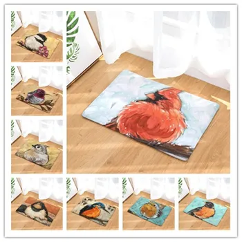 

The lovely bird prints on the carpet are printed on the floor, 40X60 50X80cm.