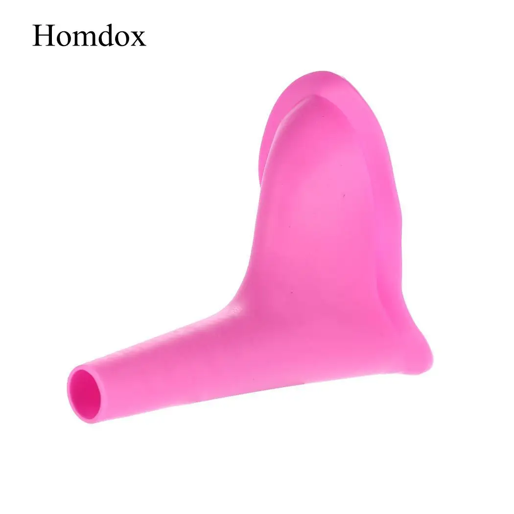 Pink Новинка, женский писсуар, портативный женский писсуар, мягкий силиконовый писсуар, устройство для мочеиспускания, Stand Up& Pee, экстренная личная помощь, аксессуары - Цвет: Pink