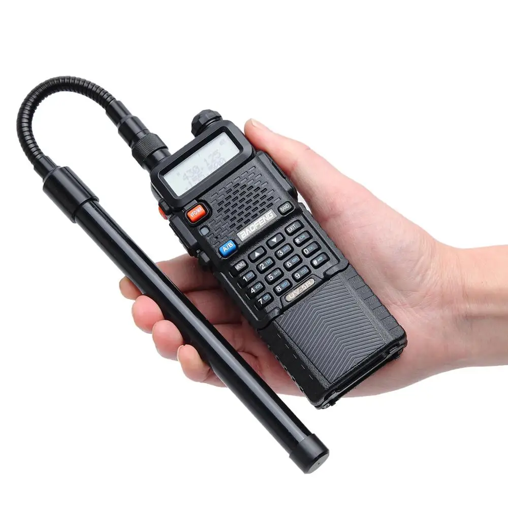 ABBREE AR-148 «гусиная шея» SMA-Dual Band складные тактические антенна для иди и болтай Walkie Talkie Baofeng UV-5R UV-82 UV-9R UV-S9 плюс