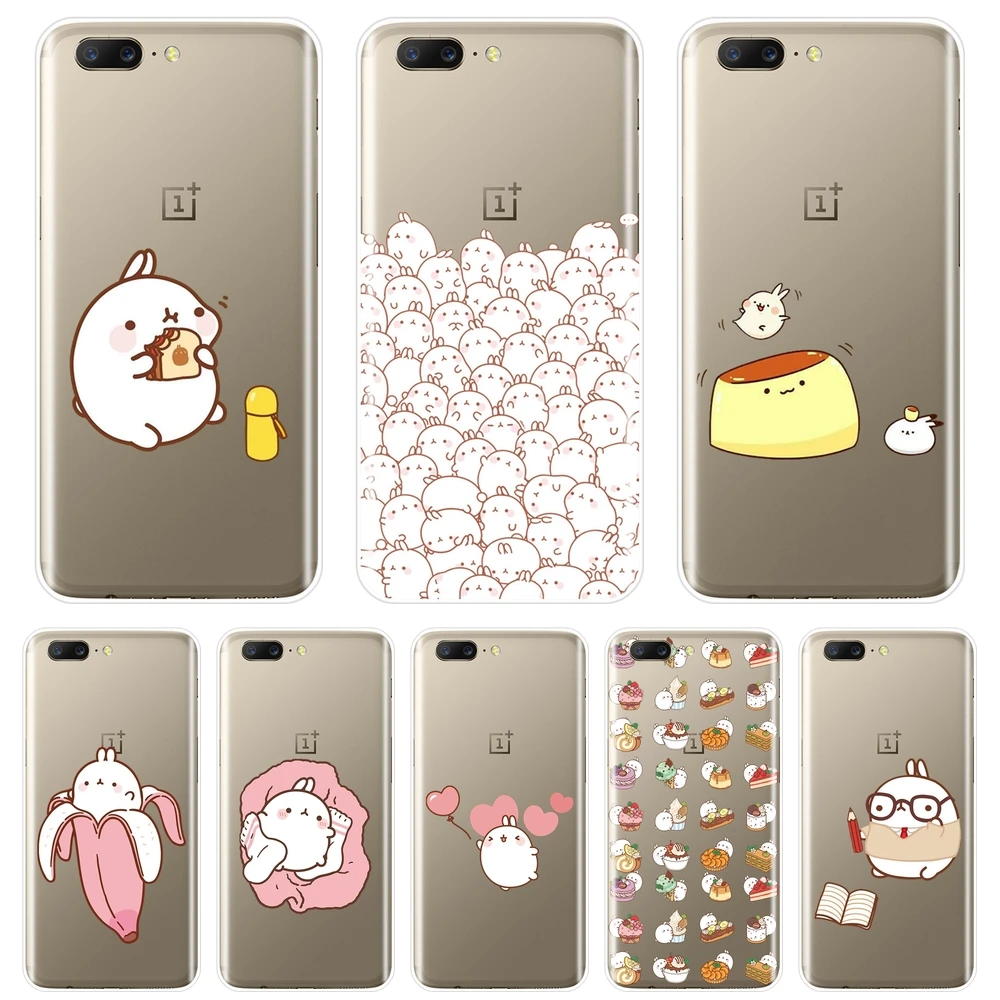 

Phone Case For One Plus 3 3T 5 5T 6 6T Funny Kawaii Cute Rabbit Animal Silicone Soft Back Cover For OnePlus 6 6T 5 5T 3 3T Case