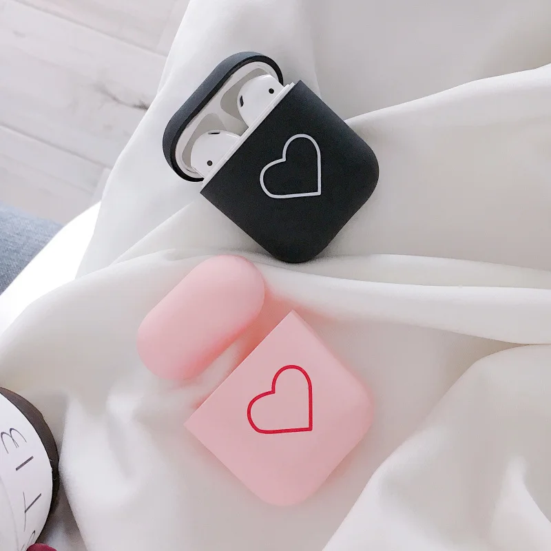 Матовый однотонный защитный чехол для AirPods PC Apple Airpod зарядки наушников Жесткий