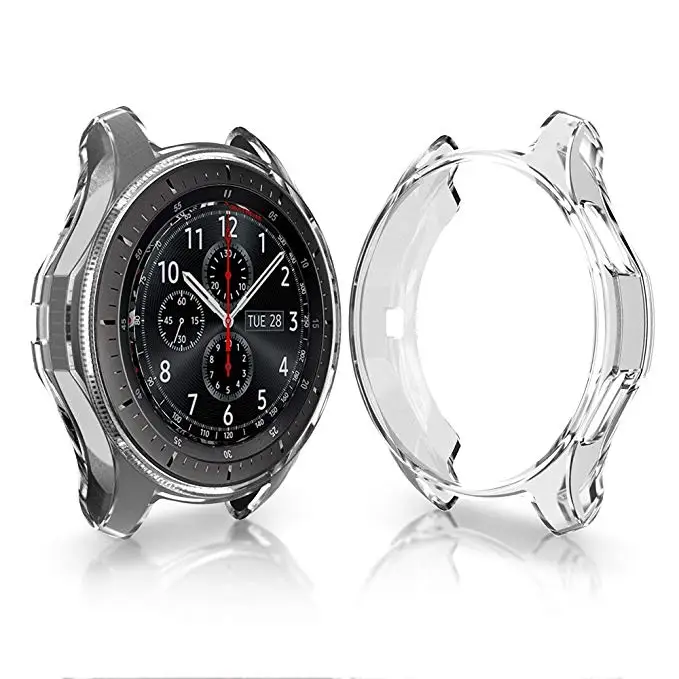 Высококачественный ТПУ тонкий защитный чехол для смарт-часов для samsung Galaxy Watch 46 мм 42 мм Рамка аксессуары для умных часов - Цвет: 1
