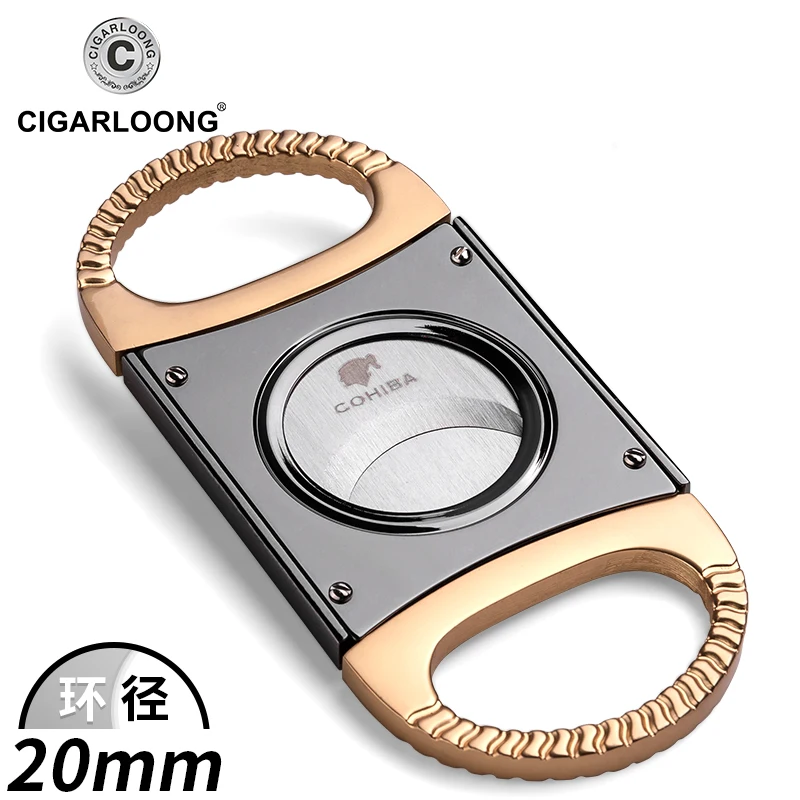 

CIAGARLOONG HOT SALE Cigar Scissors Metal Cigar Opener Stainless Steel Double Blade Portable Cigar Cutter