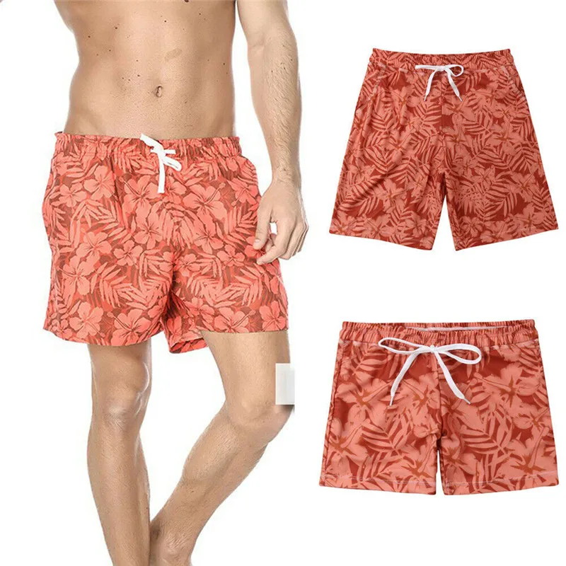 

2019 Summer New Family Mens Boy Kid Beach Pants Cool Swim Trunks Board Casual Shorts Swimwear Family Look Clothes