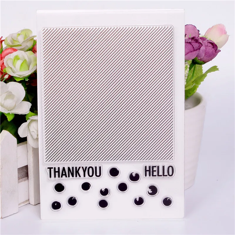 

stripe Transparent Clear Silicone Stamp/Seal for DIY scrapbooking/photo album Decorative clear stamps