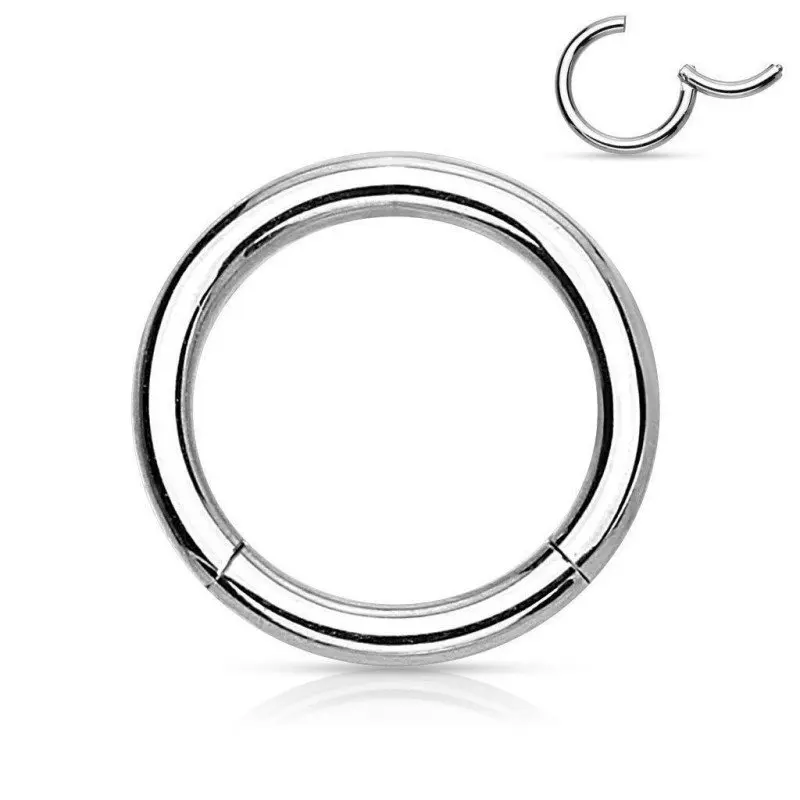 B 019 Nose Ring Fashion New Personality Closed Ring Red More Nose Ring Wild Punk Simple Stainless Steel Nose Ring