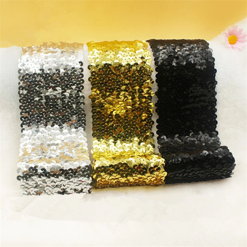 Cinturones lentejuelas elásticos dorados, de ajuste de encaje elástico tela de lentejuelas, accesorio de costura para vestido de baile y fiesta|Encaje| - AliExpress