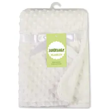 Утепленное детское одеяло с волнистым узором для девочек и мальчиков, двойное одеяло для новорожденных, детское одеяло из пенопласта 100 см* 75 см